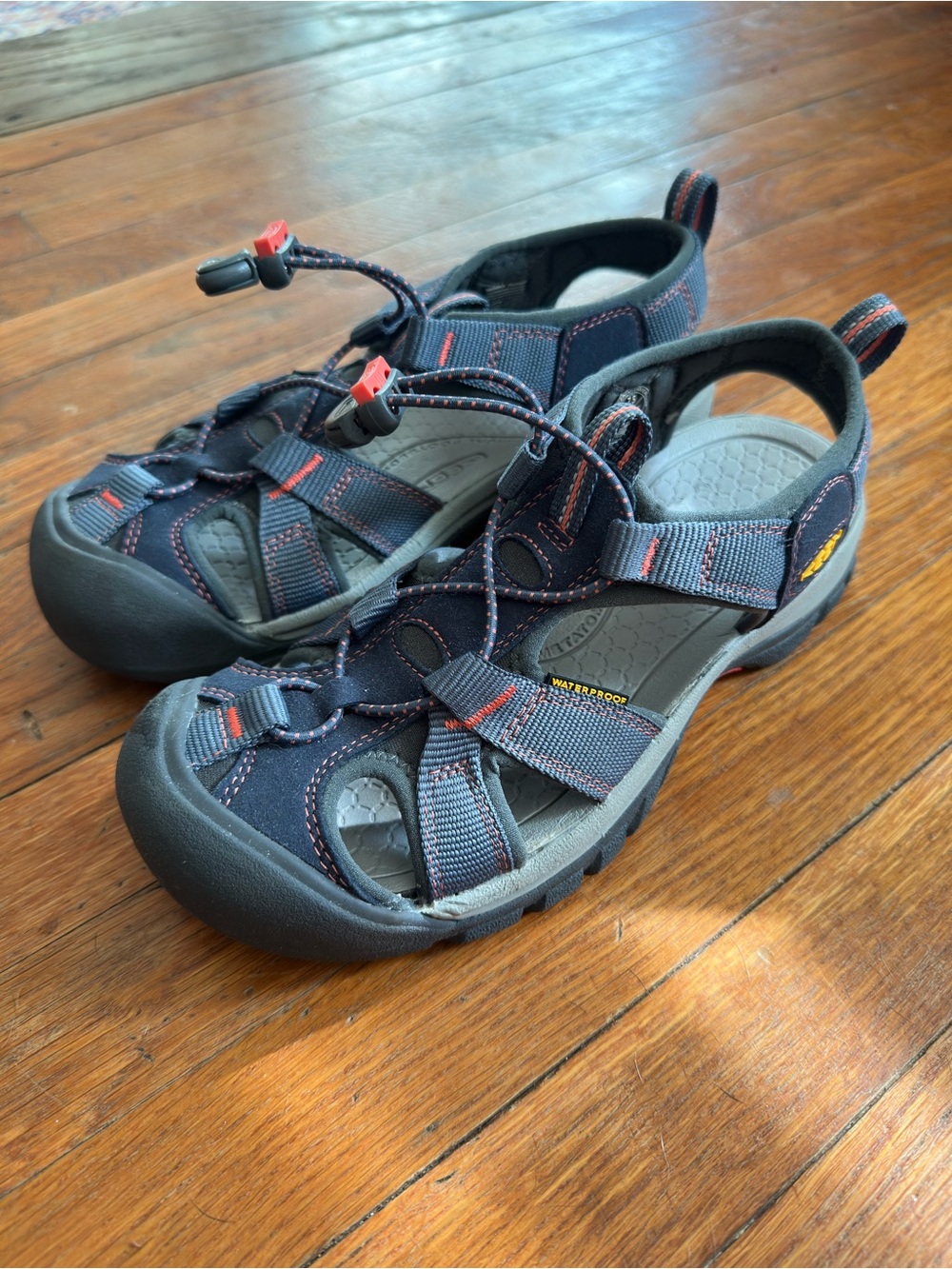 Keen Venice H2 Sport Sandal Women’s US 9.5 Midnight Navy/Hot Coral 1010978
